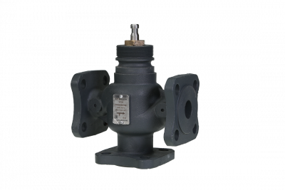 Клапан регулирующий, трехходовой, седельный, фланцевый Ридан VF-3R DN 15, Kvs 4,0